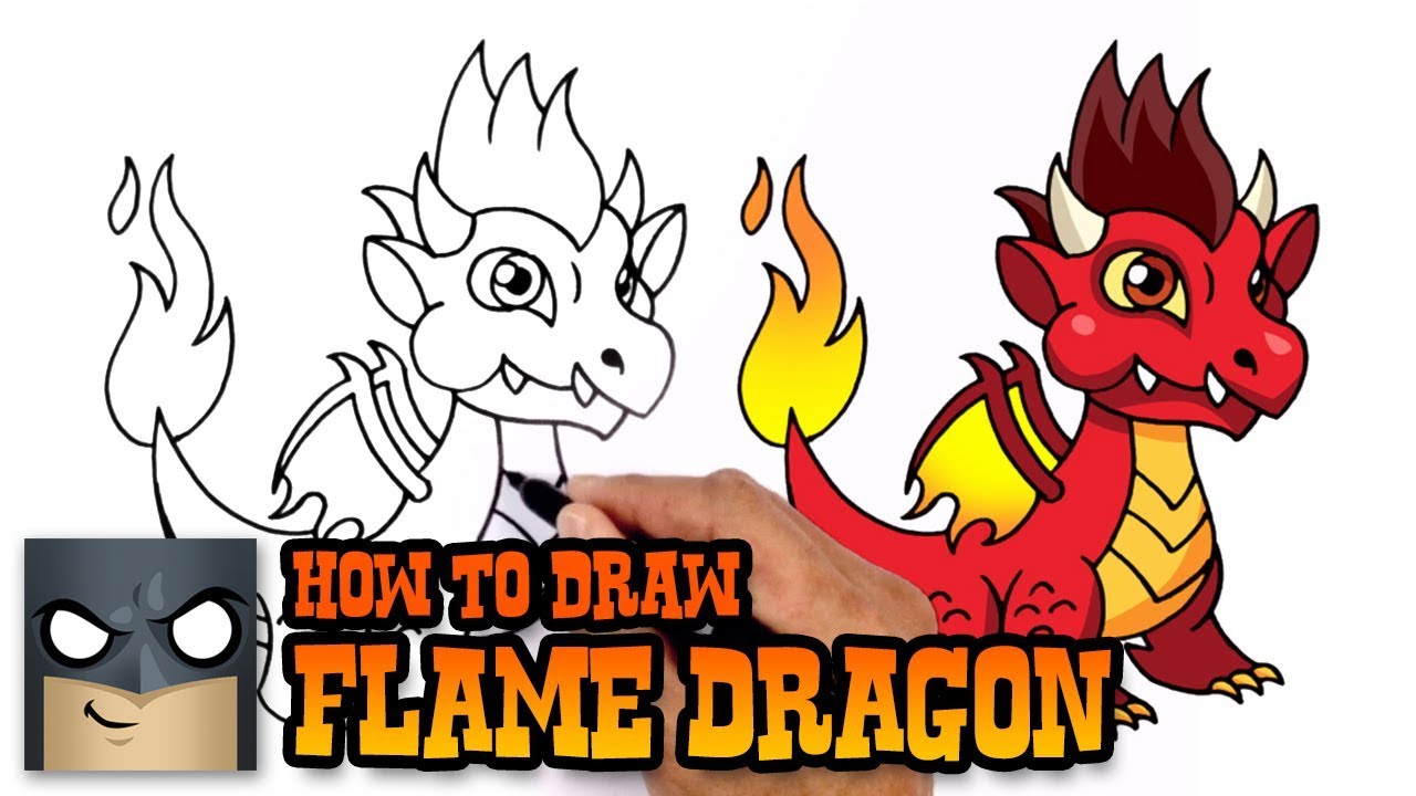 How to Draw Flame Dragon - Dragon City