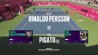 Kajsa Rinaldo Persson (SWE) vs  (3) Lisa Pigato (ITA)  -  Game, Set, Match
