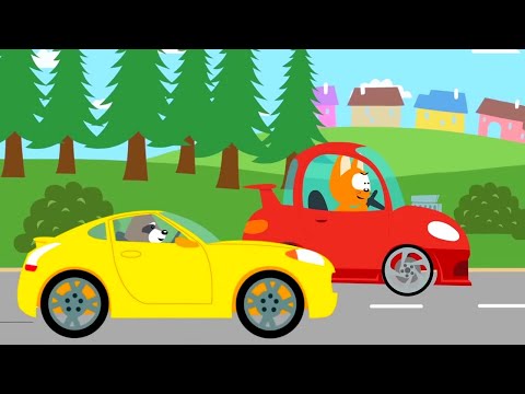 Das Kätzchen und die Zaubergarage - Wettrennen - Cartoons