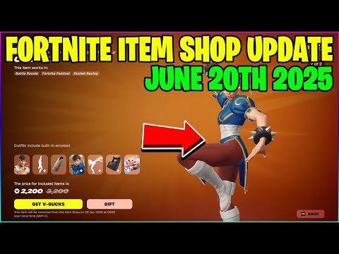 STREET FIGHTER SKINS ARE BACK! Fortnite Item Shop [June 20th, 2025] (Fortnite Battle Royale)
