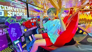 Yejun Visit Arcade Car Game Play for Kids Amusement Park for Kids Video