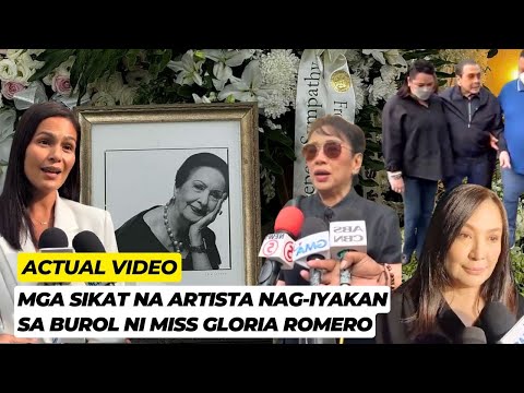 Mga SIKAT na ARTISTA DUMAGSA sa BUROL ng VETERAN ACTRESS na si Gloria Romero! Rest In Peace 🙏