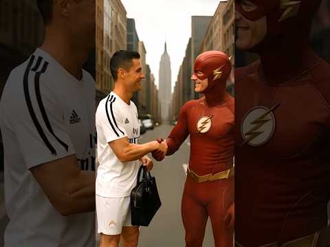 FLASH HELP RONALDO SON WIN THE RACE AGAINST MESSI SON