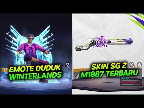 BOCORAN EMOTE DUDUK WINTERLAND & SKIN SG 2 M1887 ELECTRO TERBARU FF !?