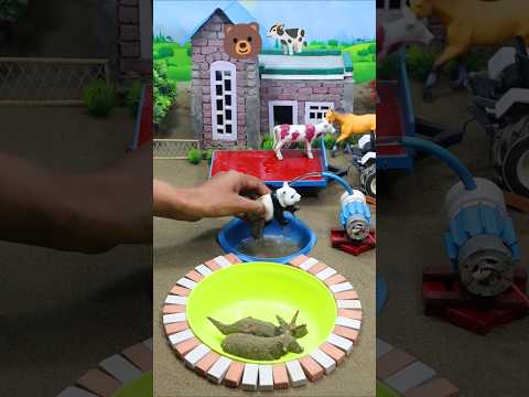 diy mini tractor video mini water pump science project machine #ytshorts  #tractor #cartoon