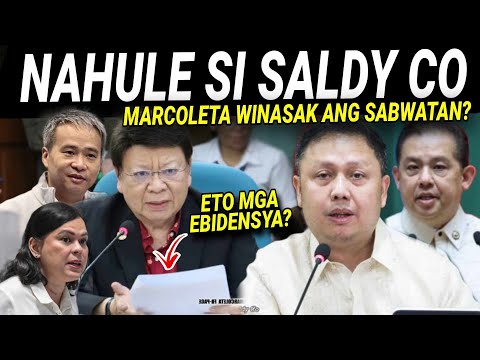 KAKAPASOK LANG TlMB0G na? VpSara Villanueva Cong Marcoleta SlNAB0N ang PAGKATAO ni ZALDI CO TAMBA?