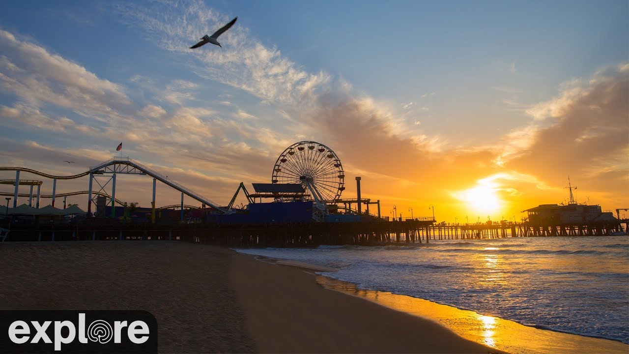 Santa Monica Beach webcam