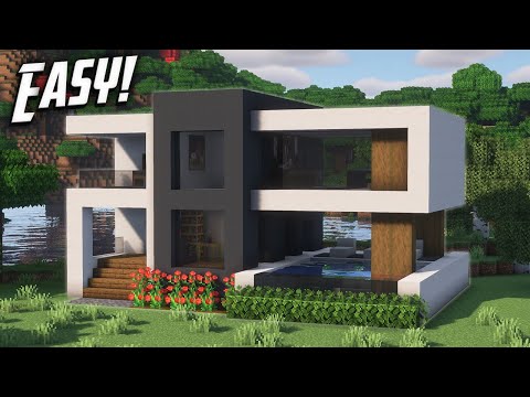 Minecraft: How To Build A Modern House Tutorial (#50)