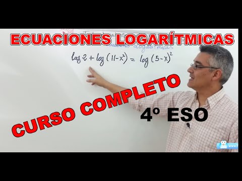 Logaritmos y ecuaciones logarítmicas. Curso completo. 4º ESO