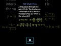 Understanding Line Equations and Intercepts