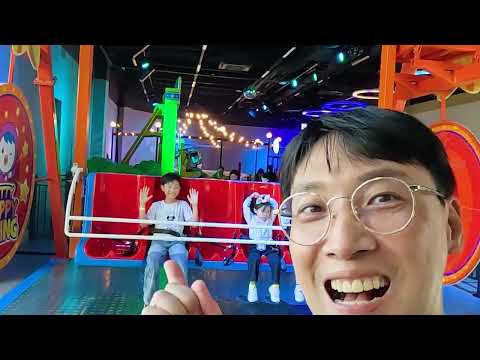 Family Trip in Korea with Kids Playground Activity for Children
