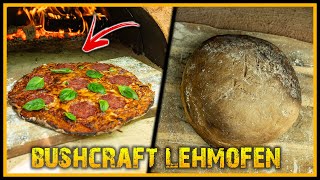 PIZZA und BROT aus BUSHCRAFT LEHMOFEN – Im Wald gebaut, mit Feuer gebacken – Naturensöhne kochen