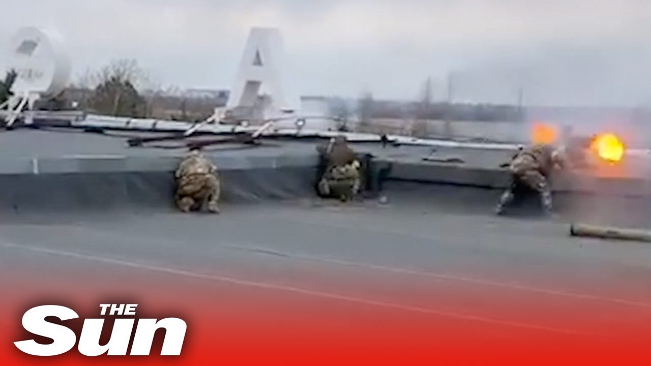 Ukrainian Forces Fire at ‘Russian Tanks’ from Mykolaiv Airport