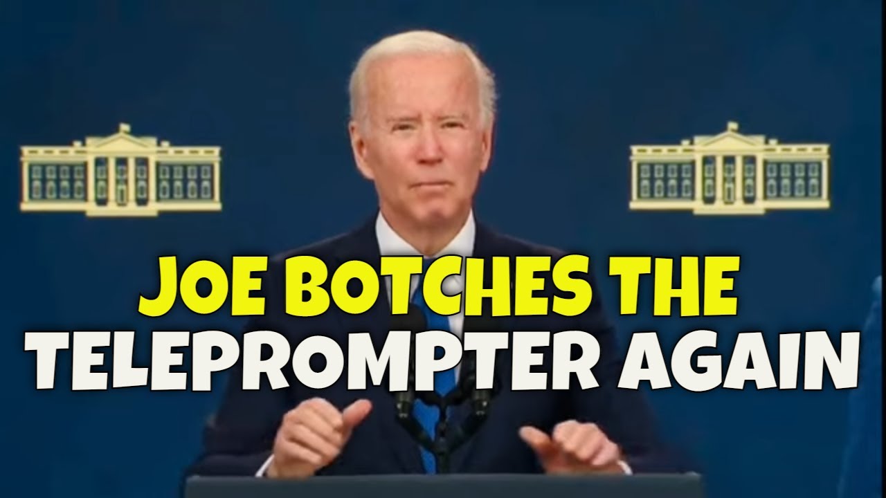 Joe Fought the Teleprompter, & the Teleprompter Won!