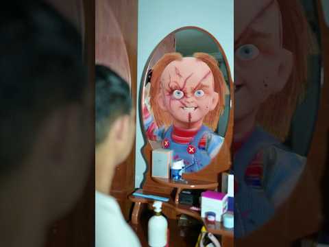 Chucky doll tries to play with me #shorts