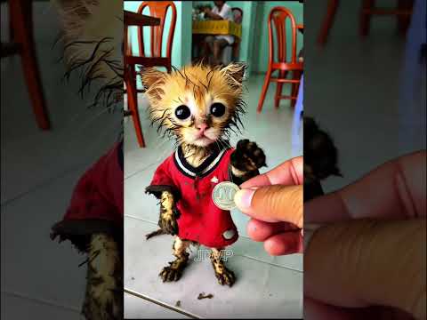 Chú mèo con tội nghiệp bị bạn bè chế giễu vì ăn bánh bèo bẩn #JDVP