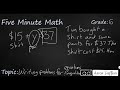 Exploring Word Problems with Inequalities and Equations