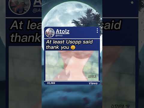At least usopp said thank you #usopp #nami #onepieceedit #onepiece
