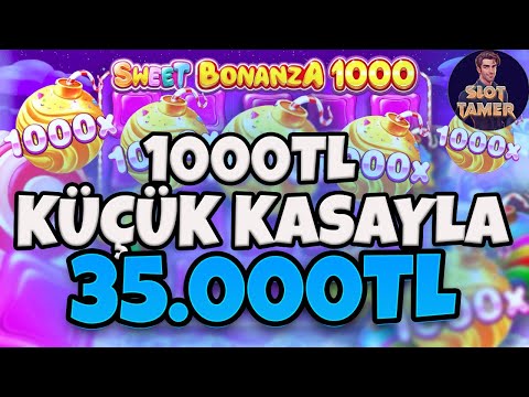 SWEET BONANZA 1000 KÜÇÜK KASA | 1000₺'yi 2 TANE 1000X'le SÜSLEDİK | SLOT KÜÇÜK KASA | SLOT TAKTİK