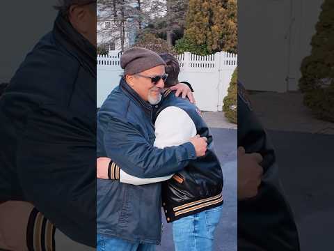 HANDING DAD THE KEYS TO HIS DREAM CAR