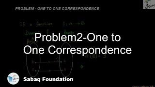 Problem2-One to One Correspondence