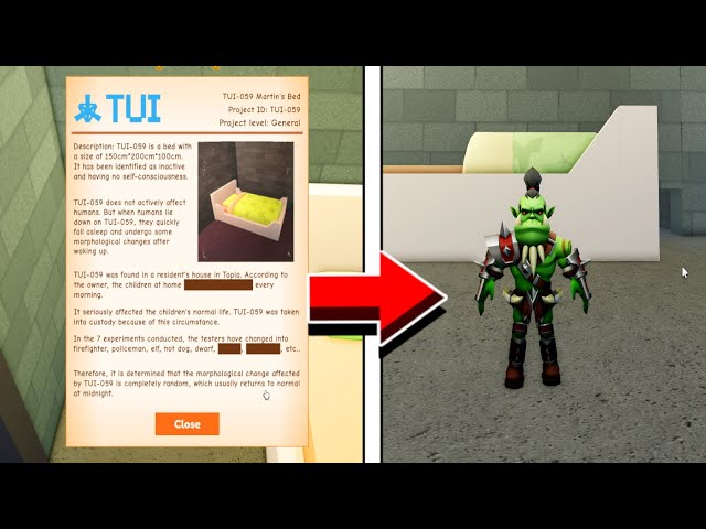 The Mystery Of Martin's Bed Tui-059 In Roblox Livetopia RP