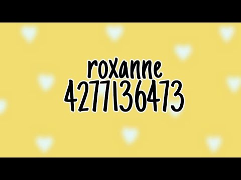 Roblox Code Roxanne 07 2021 - roblox boombox code for roxanne