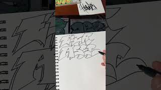 DRAWING GRAFFITI LETTERS FOR MY SUBSCRIBERS 👨🏻‍🎨