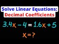 Solving Linear Equations Concepts