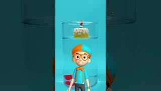 Sinkt oder schwimmt ein platzender Ballon? 🤔🎈 #blippi #balloon #diy