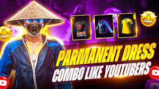 PARMANENT DRESS COMBINATION LIKE YOUTUBERS 🇮🇳 || NO TOP UP DRESS COMBINATION ✅ || MAD HYPER GAMING