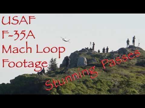 F 35 Mach Loop Footage – Stunning Fighter Jet Passes!