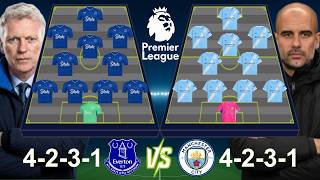 🔥 Everton VS Man City: Head To Head Potential Lineup 🔥 Premier League Round 35 (25/26)