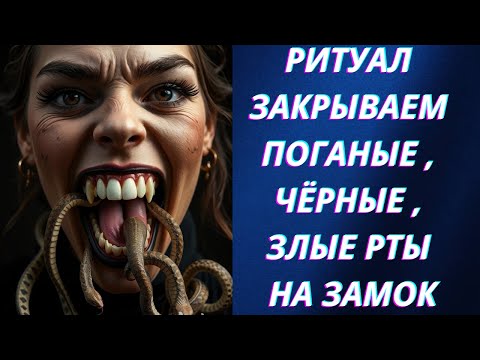 Ритуал .Закрыть чёрные рты всем завистникам .