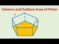 Prism Volume and Surface Area Concepts