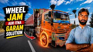 Hino FG  Truck Front Wheel Brake Jam: Checking the Real Fault 🔥