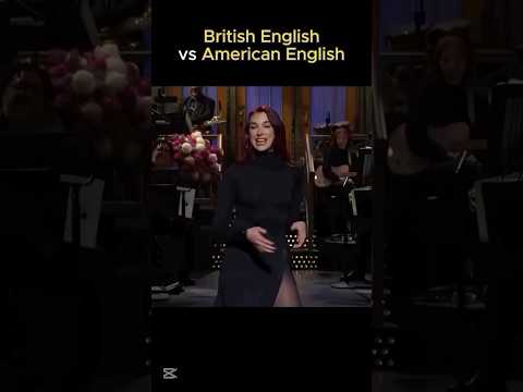 British English vs American English | Dua Lipa #english #learnenglish #englishgrammar #dualipa