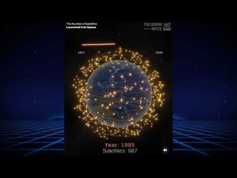 CÓMO SE VE LA TIERRA CUBIERTA DE SATÉLITES?