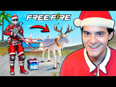 JUGANDO SOLO CON COSAS NAVIDEÑAS 😱🎅🏻 Free Fire