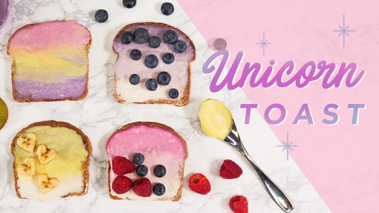How to Make Unicorn Toast (Vegan) CHEAP CLEAN EATS - Blogilates