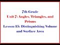 Volume and Surface Area Concepts