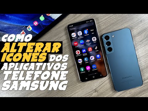 Como MUDAR os ICONES dos APPs do TELEFONE SAMSUNG