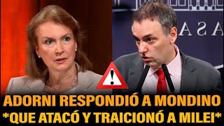 ADORNI LE RESPONDIÓ A MONDINO