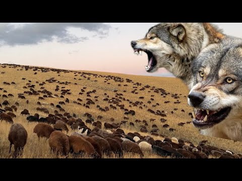 BÖLGEYE YENİ GELEN İKİ KURT SÜRÜYE SALDIRIYOR - OBA EVLERİ GİTMEYE BAŞLADI