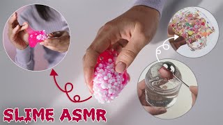 Sparkling detox slime | Red gold gloss slime | Raspberry putting slime | satisfying slime | ASMR