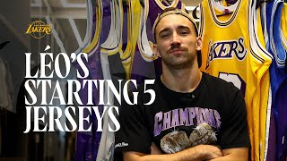 Léo Ortiz Picks his STARTING 5 of Lakers Jerseys