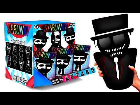 ¡LA CAJA MISTERIOSA DE SPRUNKI MR. BLACK HAT! MINIFIGURAS FASE 0-100, BLACK SPRUNKI 🎩