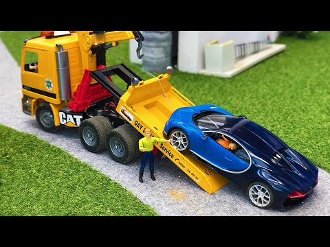 RC Bugatti Chiron Crash! 🚗💥 DHL Bruder Truck Takes It to Service