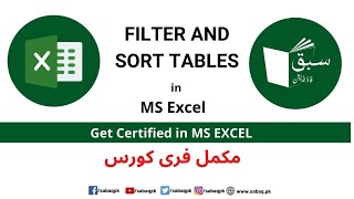 Filter and Sort tables