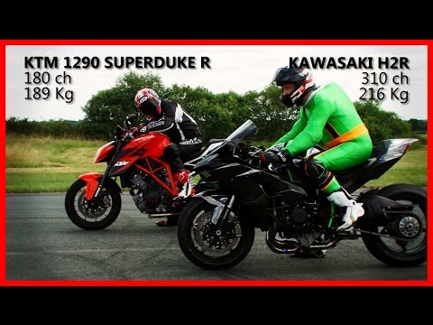 D.A : Kawasaki H2R vs KTM Super Duke R 1290
